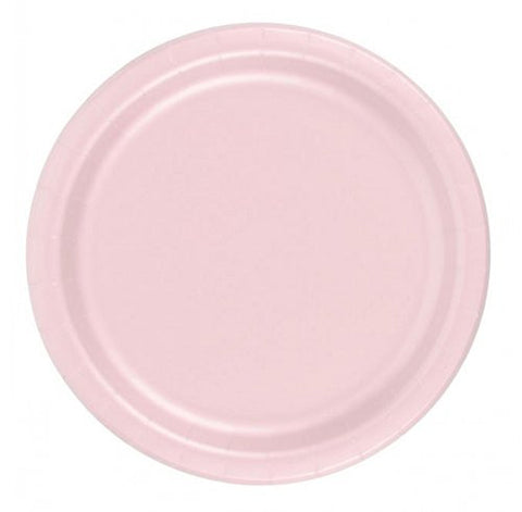 7" Paper Plate Classic Pink