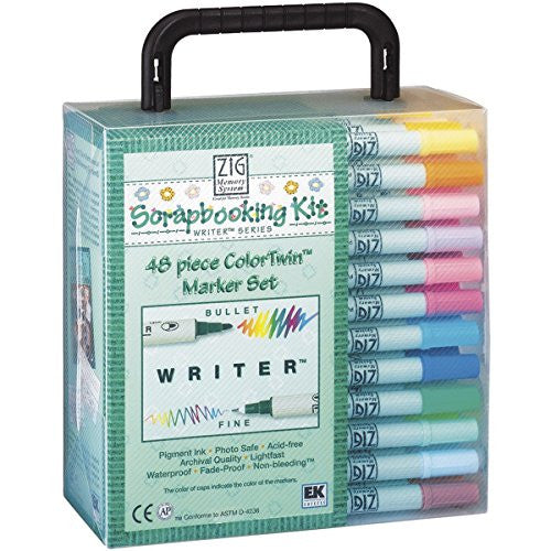 Zig Memory System Calligraphy Marker, Set of 48 with Case (Out of Stock)