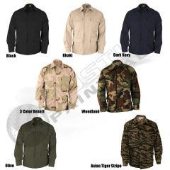 BDU Coat (100% Cotton Ripstop) Large Long (3 Color Desert)