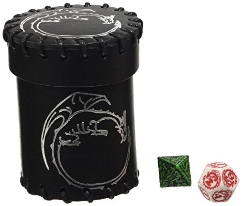 Dice Cups - Dragon Black Leather Dice Cup