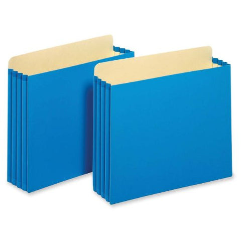 Globe-Weis File Pocket - File Cabinet, 3.5", Blue, Letter