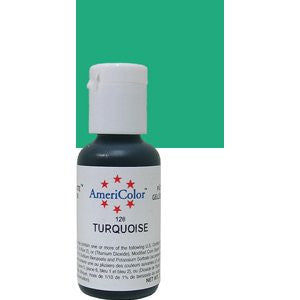 Turquoise Americolor Soft Gel Paste Food Color, 3/4 oz. bottle