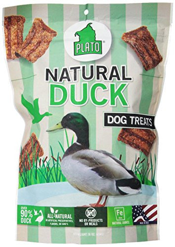Plato Treats - Duck Treats (6 per case) - 16 oz