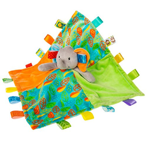 Taggies Little Leaf Elephant Character Blanket, 13"x13"