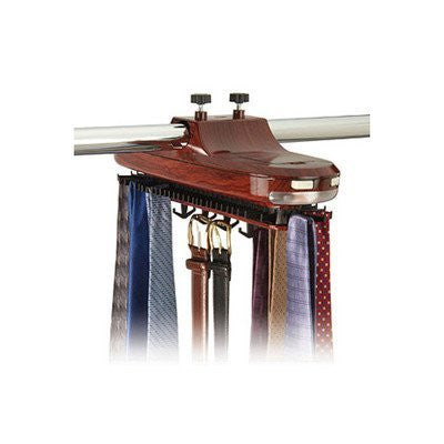 Battery Operated Wood Grain Tie Rack