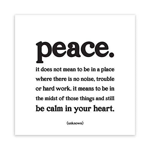 "peace" magnet 3.5" square