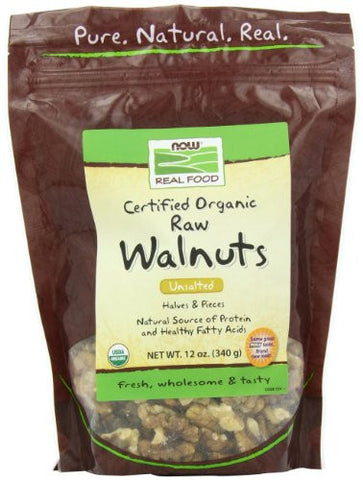 Walnuts, Raw, Halves & Pieces Organic - 12 oz