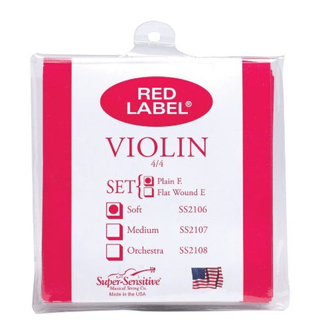 Red Label Violin Set 4/4 Soft