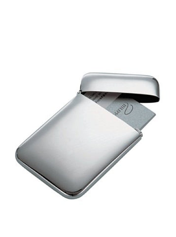 Cushion Business Card Holder, Stainless Steel, Mirror Polished