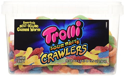 Trolli Sour Brite Crawlers  63.5 oz Tub