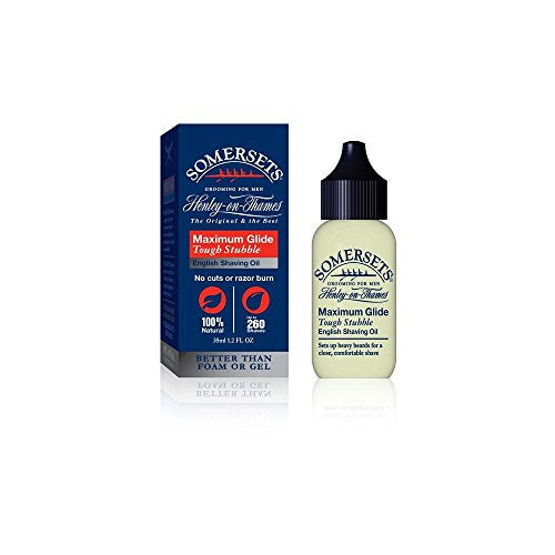 Somersets Tough Stubble Shave Oil, 1.2 oz