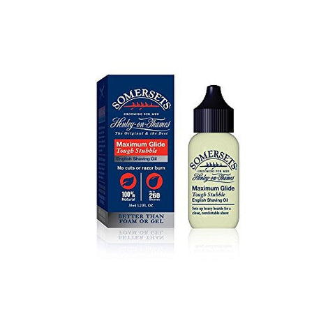 Somersets Tough Stubble Shave Oil, 1.2 oz
