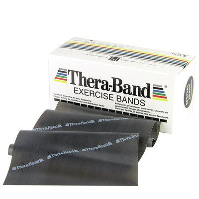 THERA-BAND® Professional Resistance Bands - 6-Yard Dispenser Box - Black / SPECIAL HEAVY