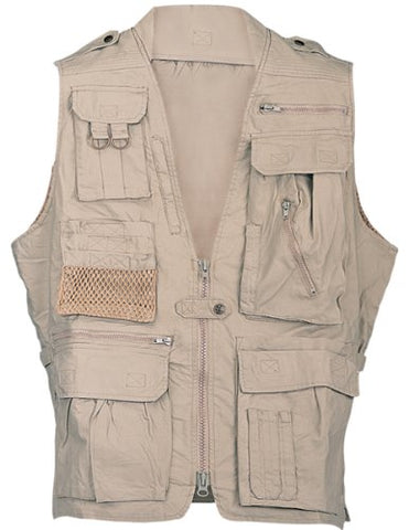 Humvee - Safari Vest - Khaki, X Large