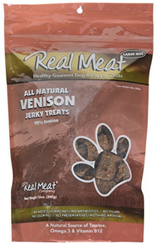 Real Meat Treats for Dogs, 12oz Venison