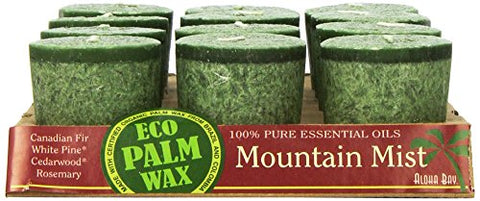100% Pure Essential Oils Coconut Candles Aloha Jars, 2oz - Mountain Mist
