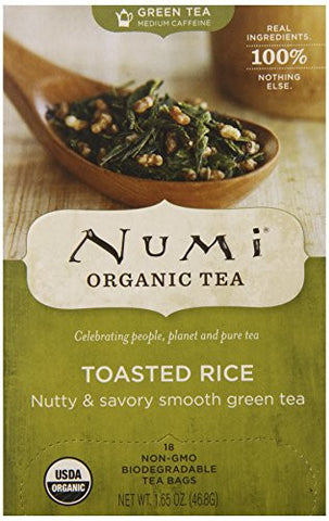 Numi Green Teas Toasted Rice At least 95% Organic 18 Bags