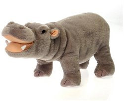Plush Standing Hippo 14"