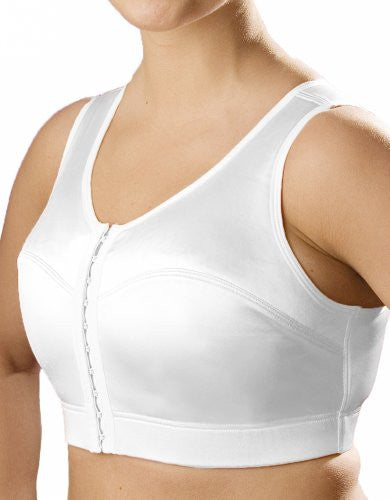 Enell Maximum Control Full Figure Wire-Free Sports Bra (7 White)