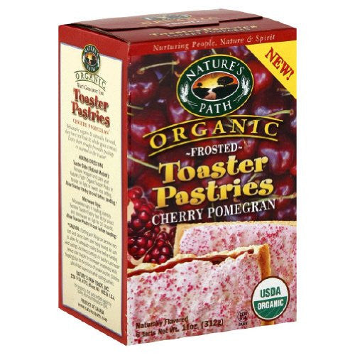 Nature's Path Toaster Pastries Cherry Pomegran, Frosted At least 95% Organic (11 oz)