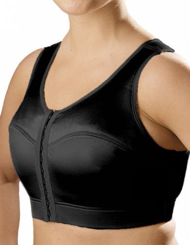 Enell Maximum Control Full Figure Wire-Free Sports Bra (6 Black)