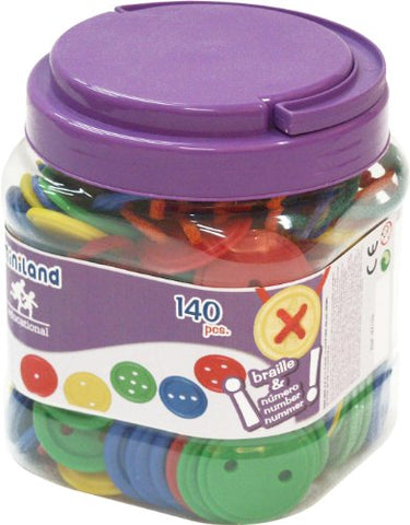 Lacing Buttons: 140 Pieces / Jar