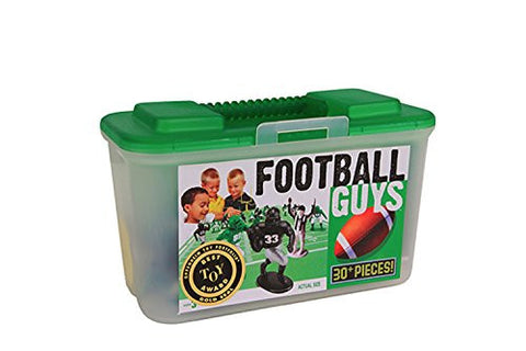 Kaskey Kids Football Guys Green vs. Black Figure Set