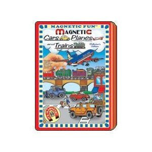 TINS - Full Size - Magnetic Fun Tin: Cars, Planes and Trains