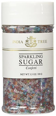 Confetti Sparkling Sugar, Small Jar 3.5 oz