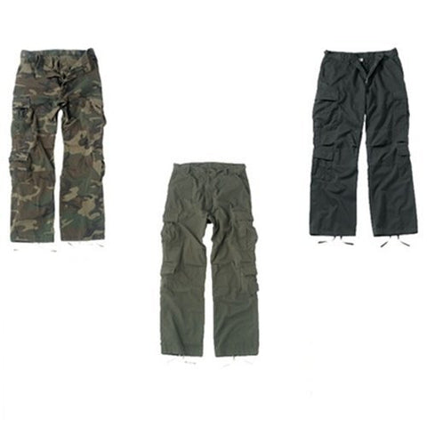 Black Vintage Paratrooper Fatigues - 3XL