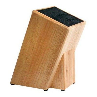 Kapoosh Dice Knife Block, Light Oak Woodgrain