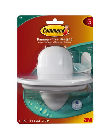 Water Resistant Strips and Soap Dish  1 holder & 1 strip/pack
