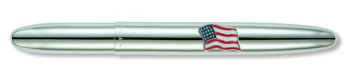 Bullets Space Pens Emblems Chrome Bullet Space Pen with American Flag Emblem
