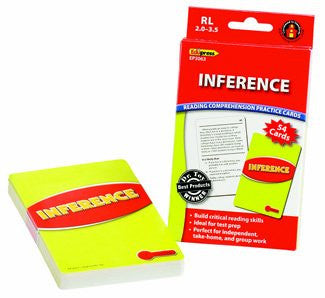 Inference Reading Comprehension Practice Cards, Red Level
