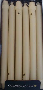 Wheat 10" Classic Dinner Candles, Box of 12