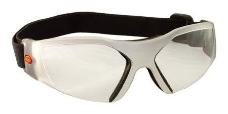 UNIQUE, SLEEK FITTING CLOSE CONTOURED EYE GUARD - Clear Frame / Clear Lens