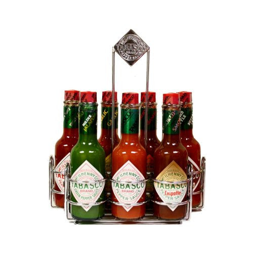 Tabasco Sauce 8 Pack Gift Set w/ Chrome Caddy – Louisiana Pantry