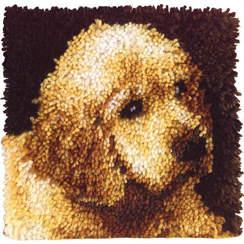 Wonderart - 12" x 12" Latch Hook Kit Puppy Love