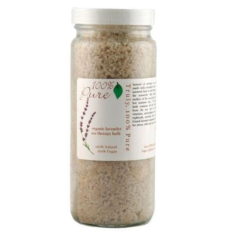 100% Pure Sea Therapy Bath - Lavender Seaweed Bath Minerals And Salts