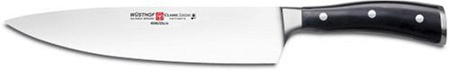 Wüsthof Classic Ikon Chef's Knife - 9 inches, Black Handle