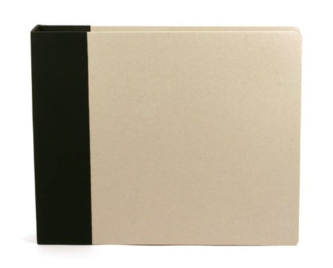American Crafts- Modern D-Ring Album 12"X12", Black