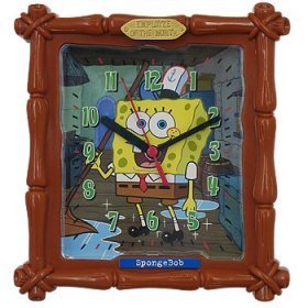 Nickelodeon Sponge Bob Wall Clock, Size 7 x 7.5