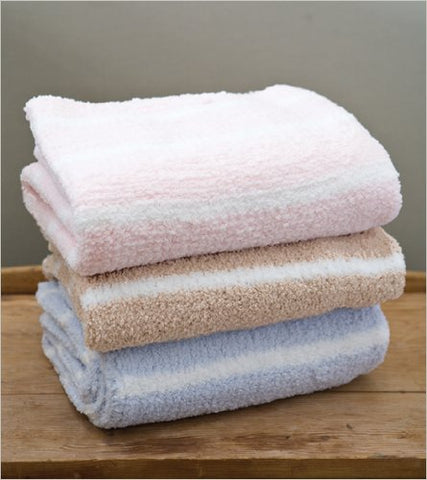 Chenille Blanket - Pretty Pink/Ivory