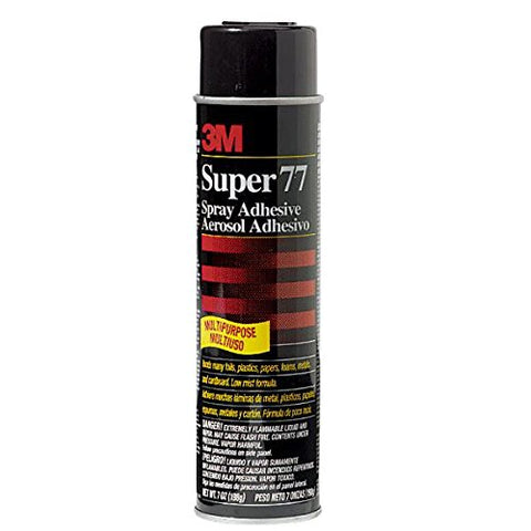 3M Super 77-10 Multi-Purpose Adhesive, 7.33 fl oz, Aerosol