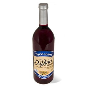 Da Vinci Gourmet Sugar Free Syrups Huckleberry Glass Bottle  750 ml