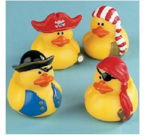 Assorted Pirate Rubber Ducks 2 inch (Dozen)