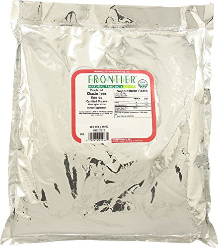 Bulk Chaste Tree Berry Powder, ORGANIC 1 lb. package