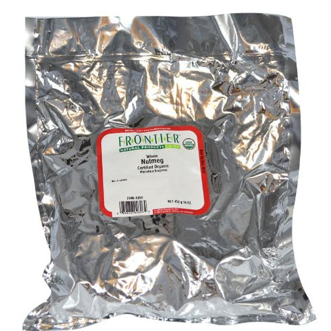 Bulk Nutmeg whole, ORGANIC, 1 lb. package