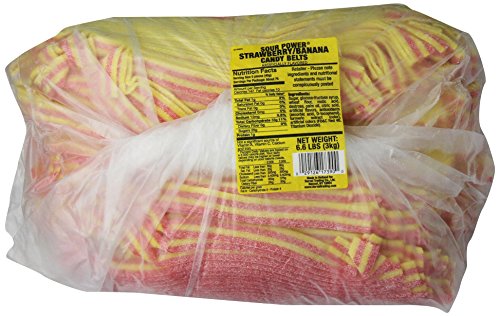 DORVAL TRADING CO., LTD., SOUR POWER BELT STRAWBERRY/BANANA BULK 6.6LB