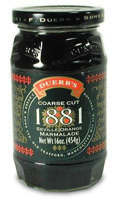 Duerr's Preserves, Orange 1881 Coarse Cut Marmalade 16oz (454g)